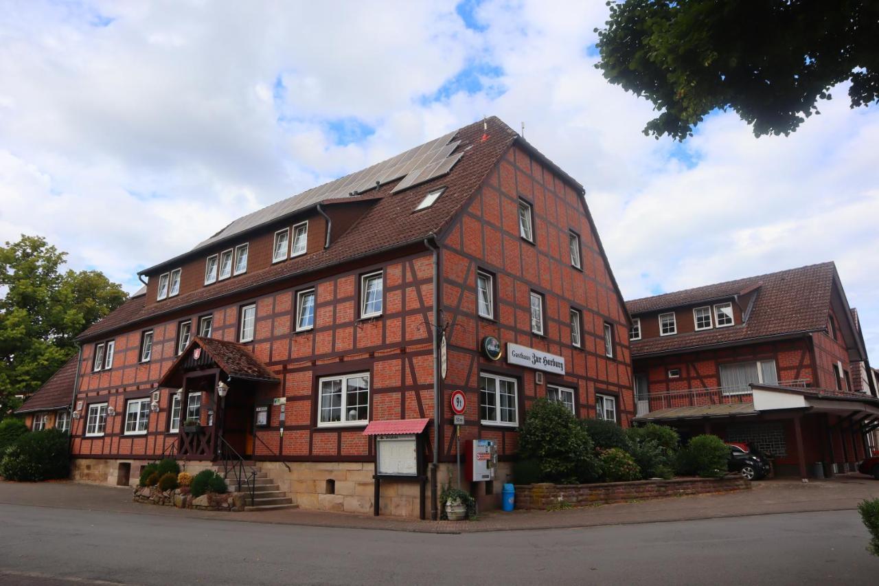 Pension Zur Harburg Hotel Uslar Exterior foto